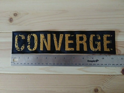 CONVERGE BACK Patch Mastodon Isis Hardcore Metalcore Mathcore Dillinger Escape - Picture 3 of 3