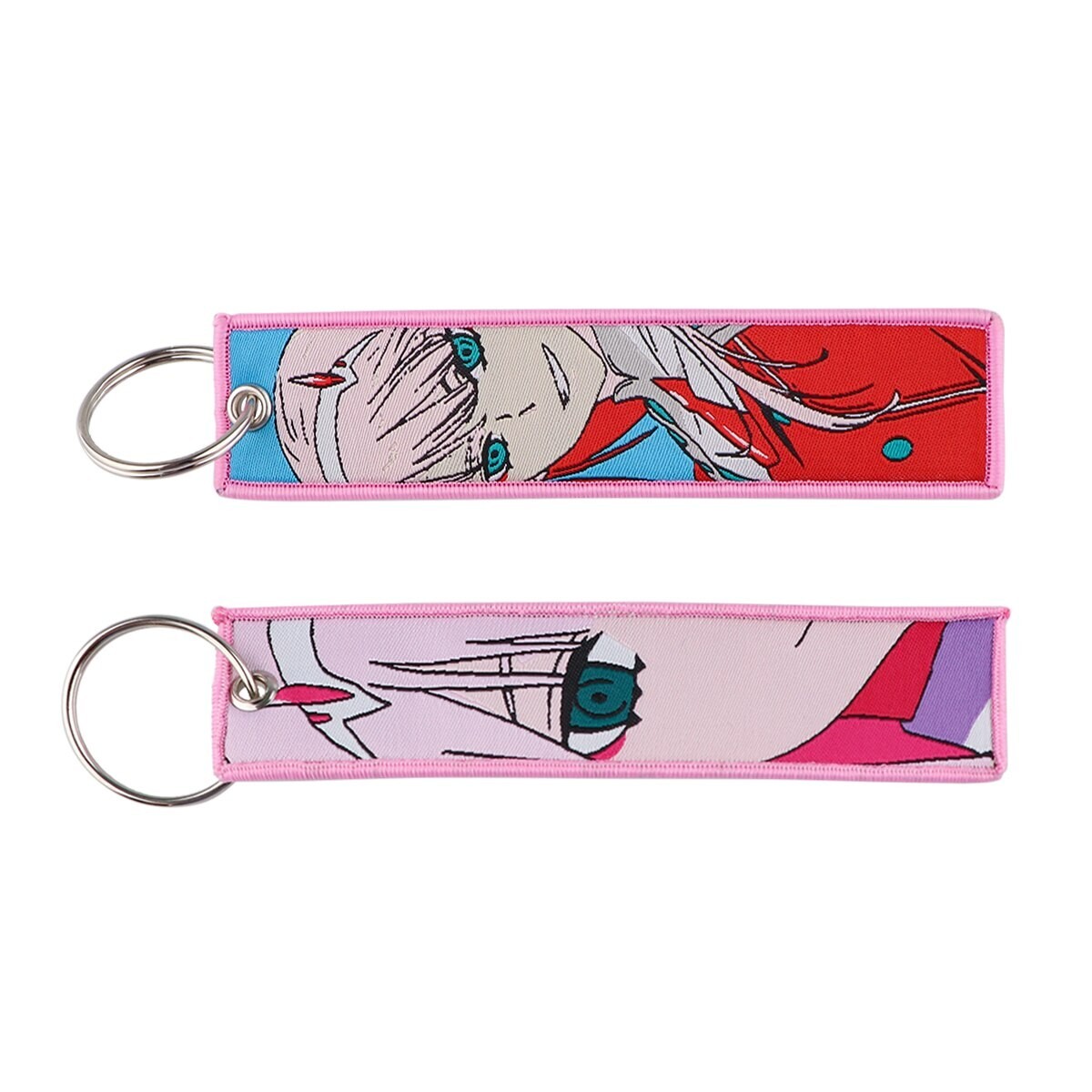 Darling in the Franxx Zero Two Anime Embroidered Double Sided Key