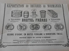 Pub 1887 - Butters from Normandy Bretel brothers in Valognes