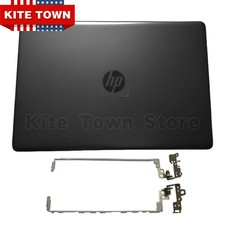 New LCD Back Cover Lid  Hinges For HP 17-BS 17-AK 17-BS049dx 17-bs011dx Black