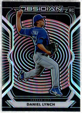 2021 Panini Obsidian Electric Etch Red #36 Daniel Lynch /25 