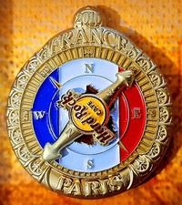 PROTOTYPE PARIS EUROPEAN COMPASS SERIES FRENCH FLAG Hard Rock Cafe 2016 PIN LE20