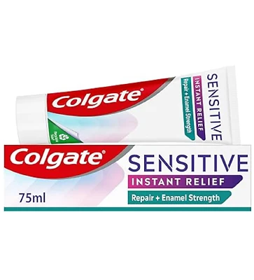 Colgate Sensitive Instant Relief Repair + Enamel Strength Toothpaste 75ml enamel