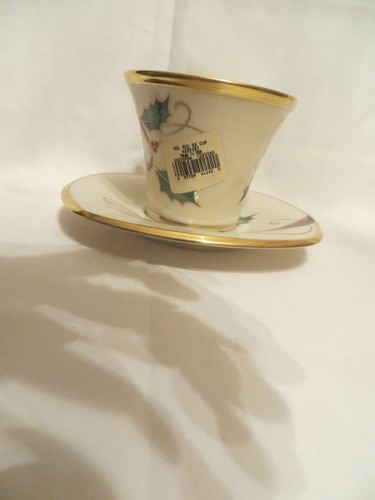 Lenox Holiday Nouveau Square Gold Cup And Saucer New First Quality - Picture 5 of 5