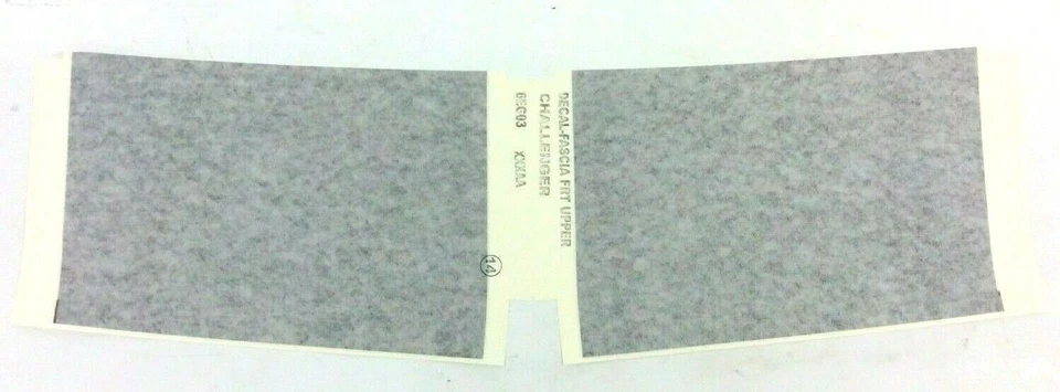 2016-2018 Dodge Challenger Hellcat front bumper black Dual Stripe Decal OEM - Image 2 of 3