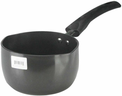 Vinod Hard Anodised Deep Milk Pan With 2 Double Pouring Lips Black Boiling Pot - 第 1/2 張圖片