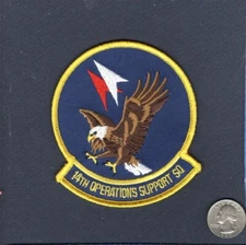 14th OSS OPERATIONS SUPPORT SQUADRON USAF Pilot WSO Training Patch