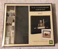 Making Memories 12" x 12" TRAVEL Scrapbook Black Album Kit 24015 Crafts