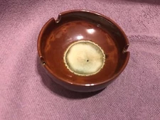 Brown Ceramic Ashtray