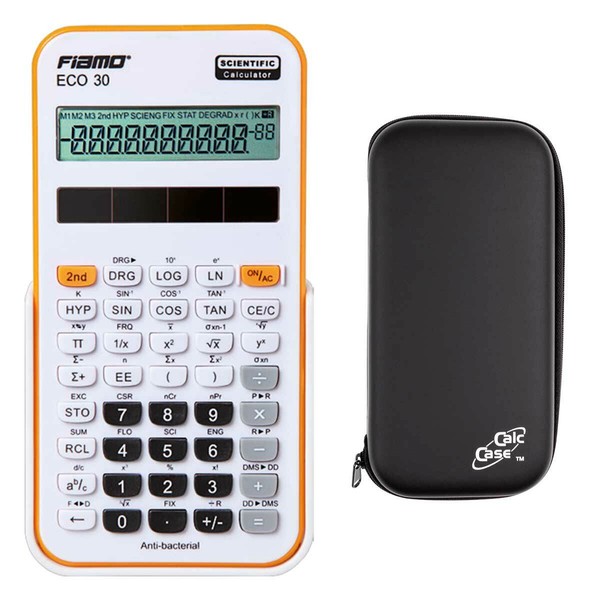 Fiamo Eco 30 W/O - Taschenrechner Und Schutztasche Im Set Schule, Uni, Beruf-image