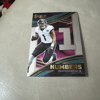 Travis Etienne Numbers 2023 Select Football Card #NMB-TET Jacksonville Jaguars