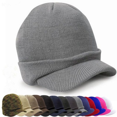 ladies peaked wooly hat