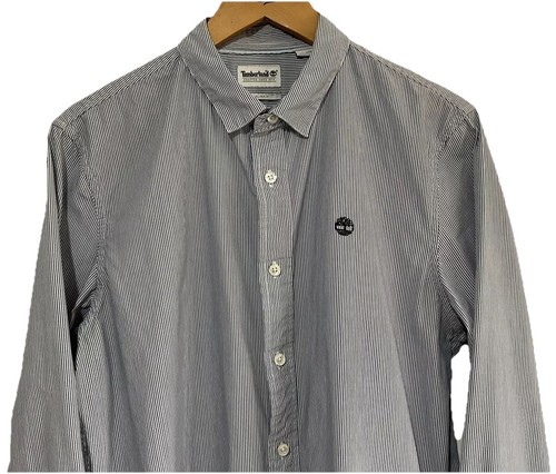 Timberland Mens Long Sleeve Smart Casual Button Up Pinstriped Shirt Size Large - Picture 2 of 19