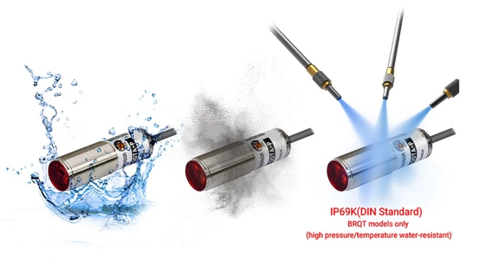 1PCS Autonics BRQM1M-DDTA 1000mm Sensing Metal Cylindrical Photoelectric Sensors - Image 4 of 4