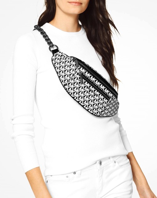 medium logo belt bag michael kors