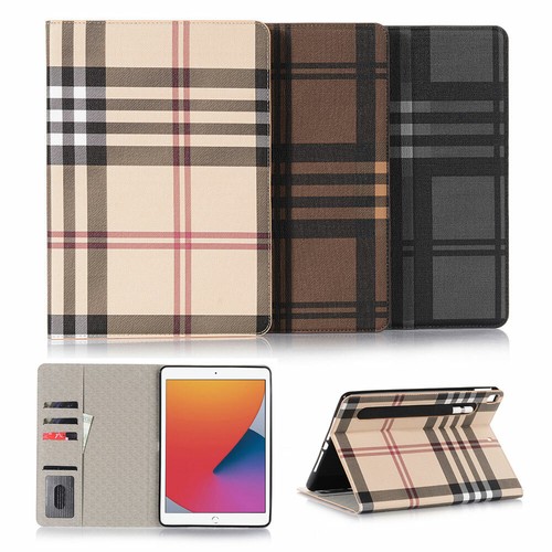 Luxury Grid Folio Leather Wallet Stand Magnetic Smart Case Cover For Apple iPad - 第 1/18 張圖片