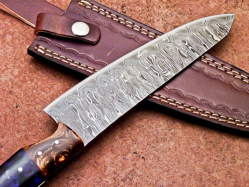 13" Professional Chef Knife Damascus blade Kitchen Knife "Resin Handle" 1395 - Picture 6 of 8