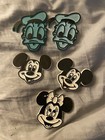 Vintage Mickey Disney Set Of 5 Head Rubber Refrigerator Magnet 1980's — photo 1