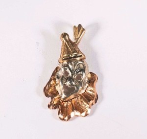 Clothing 14k Yellow Gold Clown Pendant 