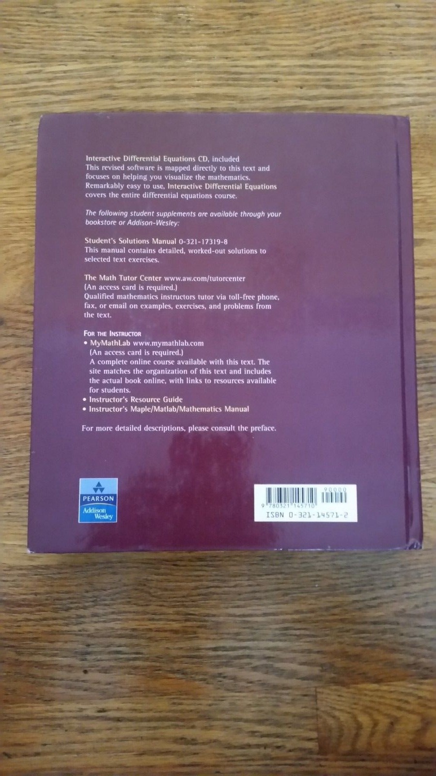 Nagle/Saff/Snider: Fundamentals of Differential Equations and Boundary  Value Problems by Arthur David Snider, R. Kent Nagle and Edward B. Saff  (2003, ...
