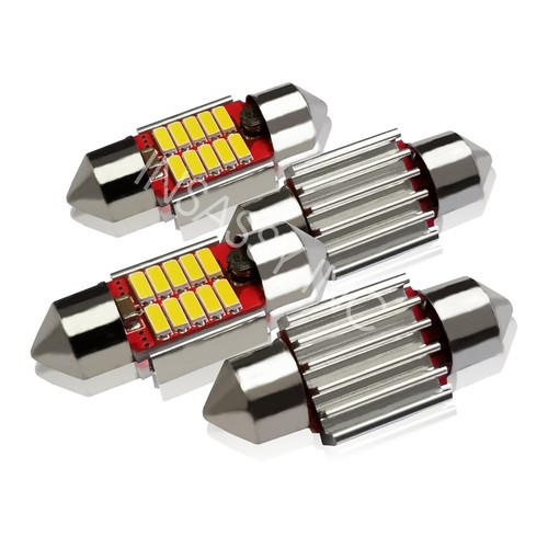 4X 31mm DE3423 Festón Bombilla LED 10 SMD Mapa Cúpula Interior Placa Luz - Imagen 8 de 9