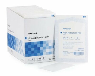 McKesson Non-Adherent Dressing - Nylon / Polyester Blend 2 X 3 Inch, Box of 100