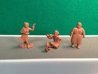 Marx Super Circus Brown Rubber Vinyl Sideshow Figures Vintage 1950s