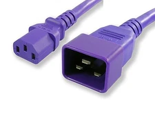 Lynn Electronics C13C2015APU-1F 15-Amp/250-volt 1-Feet Power Cord Purple NEW FS!