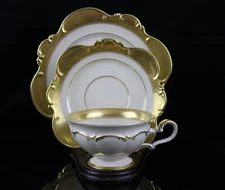 Hutschenreuther Porcelain Tea Cup & Saucer Dessert Plate Trio Set
