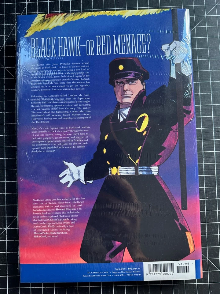DC Blackhawk Blood & Iron Nuevo Sellado Tapa Dura Howard Chaykin Foto 2 de 2