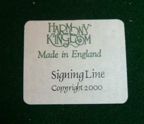 HARMONY KINGDOM Signing Line TJICE00 Event Piece Retired Original Box - Picture 5 of 5