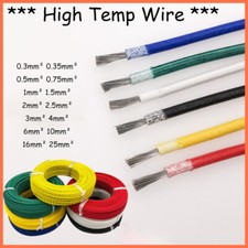 High Temperature 0.3mm-25mm Fibreglass Wire Equipment Heat Proof Cable Parts