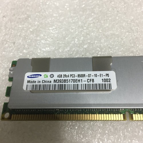 SAMSUNG 12GB 3x 4GB 2RX4 PC3-8500R M393B5170EH1-CH9 SERVER RAM FREE S/H - Picture 3 of 4