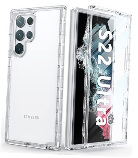 for Samsung Galaxy S22-Ultra Case: Full Drop Proof Protection Clear