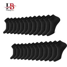 3-6 Pairs Men's Cotton Sports Ankle Athletic Socks Low Cut Size 9-11 , 10-13