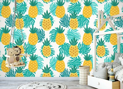 3D Pineapple Leaf G752 Wallpaper Mural Self-adhesive Removable Sticker Joy