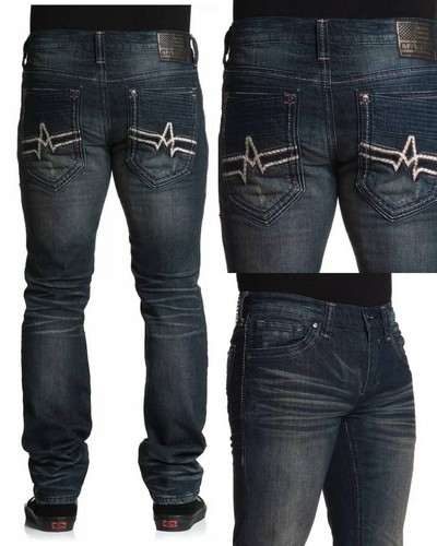 Denim Jeans Black Biker MMA 