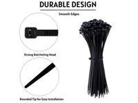100 BLACK CABLE ZIP TIES Heavy Duty UV Resistant UL 4 6 8 10 12 15 18 24" & 36" 12