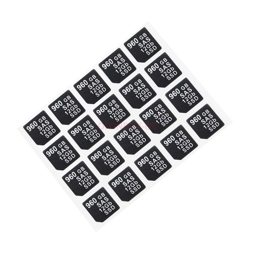 Lot of 40 Capacity Sticker Labels for DELL G14 G15 DXD9H X7K8W HDD Tray Stickers - Picture 83 of 189