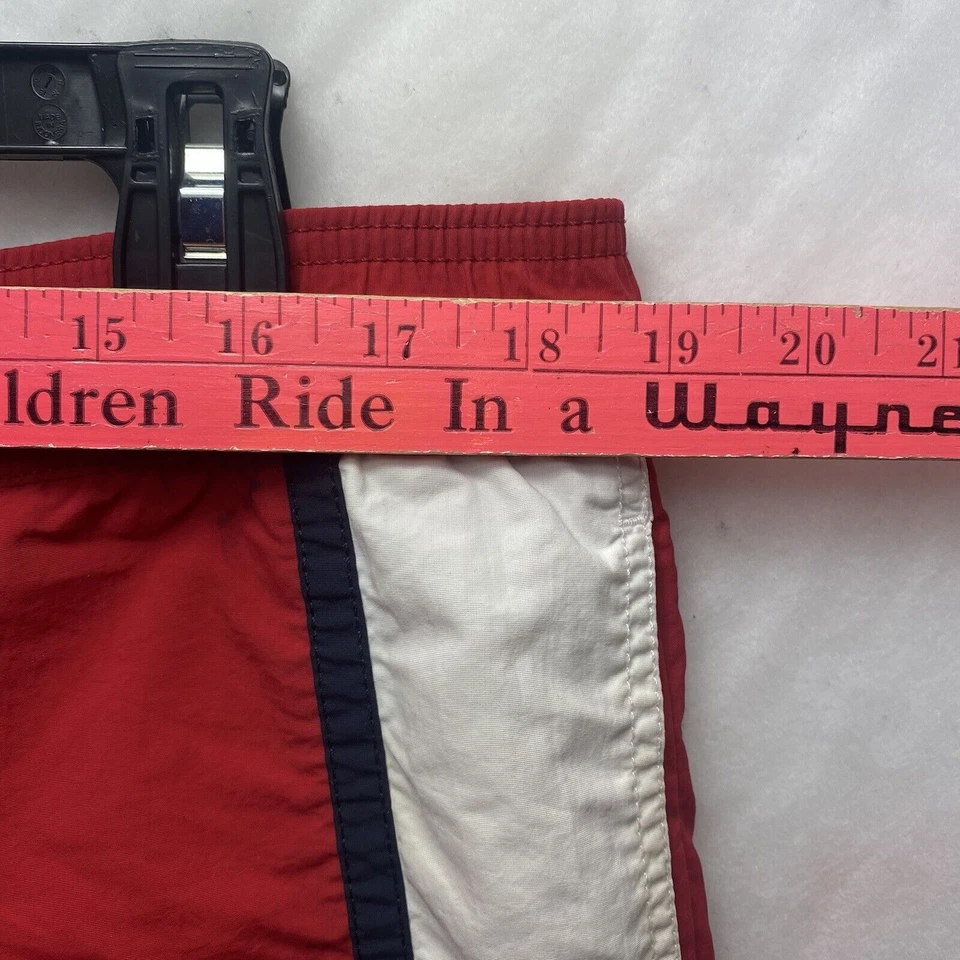 Мужские плавки Nautica NJC размер L (38) красные с карманами на шнурке шорты - Изображение 4 из 4