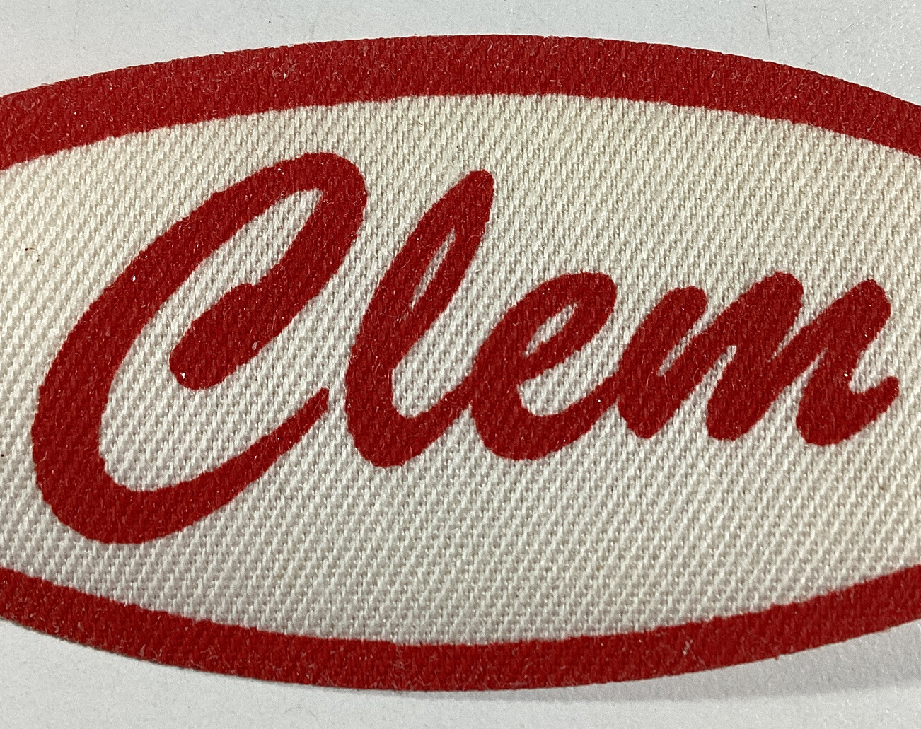 Clem Vintage 1960s Cursive Name Patch Uniform Shirt I… Gem