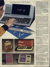 1985 PAPER AD Toy Play The Computron Computer Coleco Quiz Wiz Little Professor 