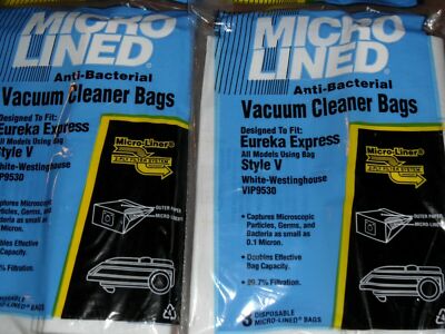Micro Lined Anti Bacterial Style V Vacuum Sweeper 9 Bags Eureka Express Canister