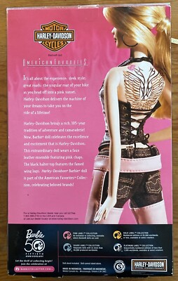 2008年バービーBarbieハーレーHARLEYタトゥー限定バイク刺青コラボ Barbie Harley-Davidson 50th Anniversary 2008 Pink Label New In Box
