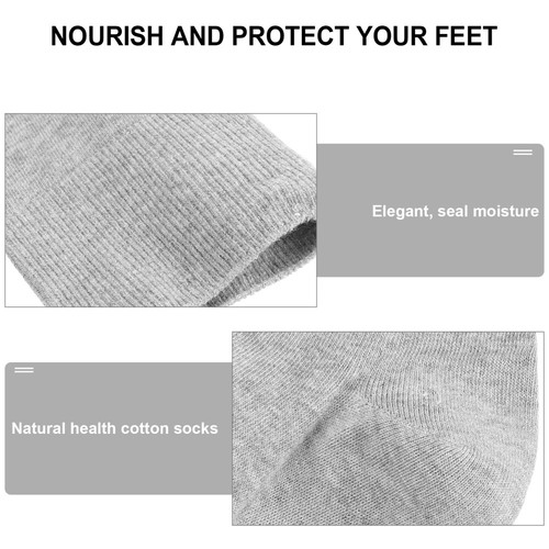 3 Count Sock Pure Cotton Man Cracked Heel Socks Cosmetic Moisturizing - Picture 5 of 12