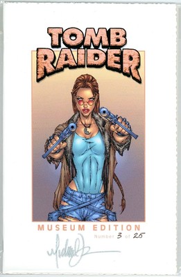 TOMB RAIDER #17 MUSEUM EDITION SIGNIERT MICHAEL TURNER JAY COMPANY COA LTD 25