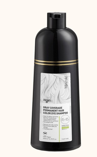 Mayraki, Gray Coverage Permanent Hair Color Dye Shampoo color 05 light brown - Picture 5 of 7