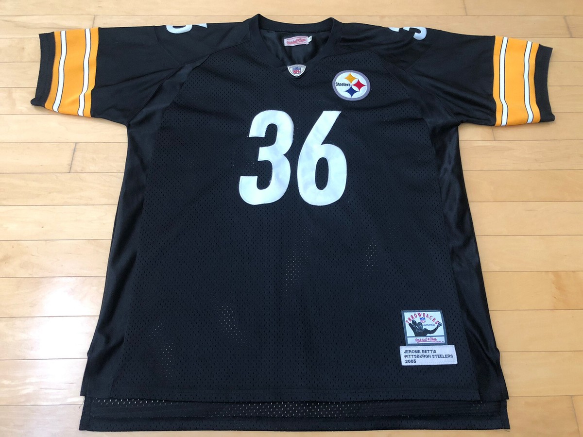 Pittsburgh Steelers Jerome Bettis 2005 Mitchell Ness Stitched Jersey 60