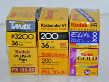 4 rolls of Kodak color film, and 2 rolls of Kodak b w film
