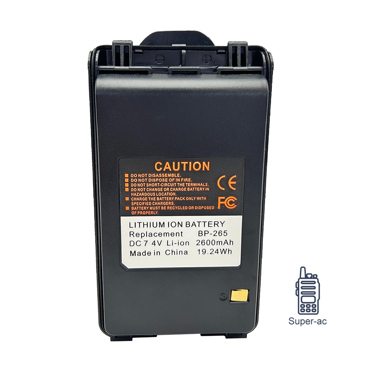 New BP-265 Battery For Icom IC-F4002 IC-F3102 IC-F3001 IC-F4